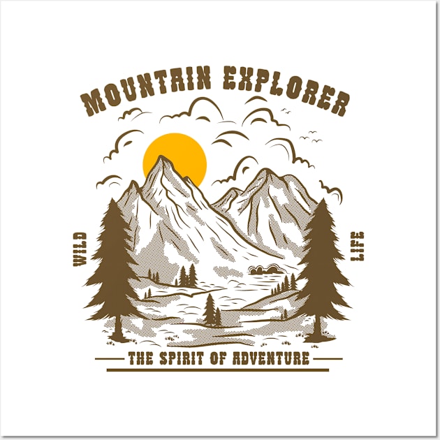 Mountain Explorer Wall Art by Virtual Designs18